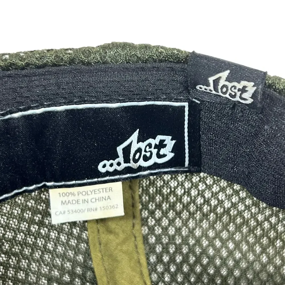 Lost Enterprises Lightning Mayhem Trucker Hat Dark Olive Military Green Snapback